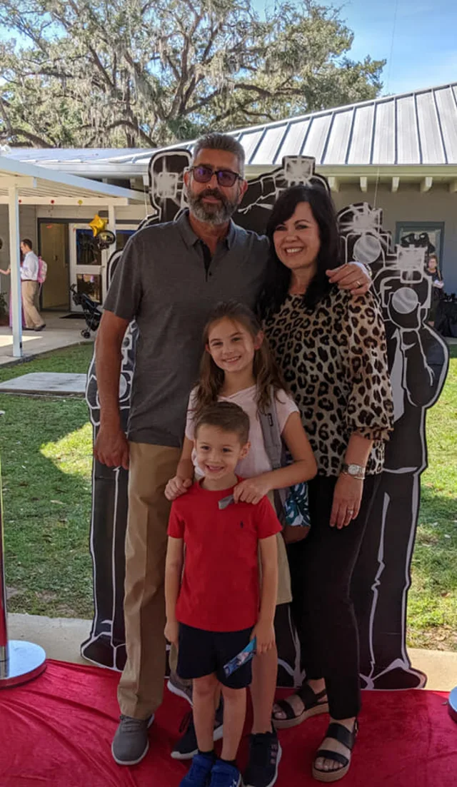 Eddie Gonzalez Loumiet with his family at a Tallahassee family gathering