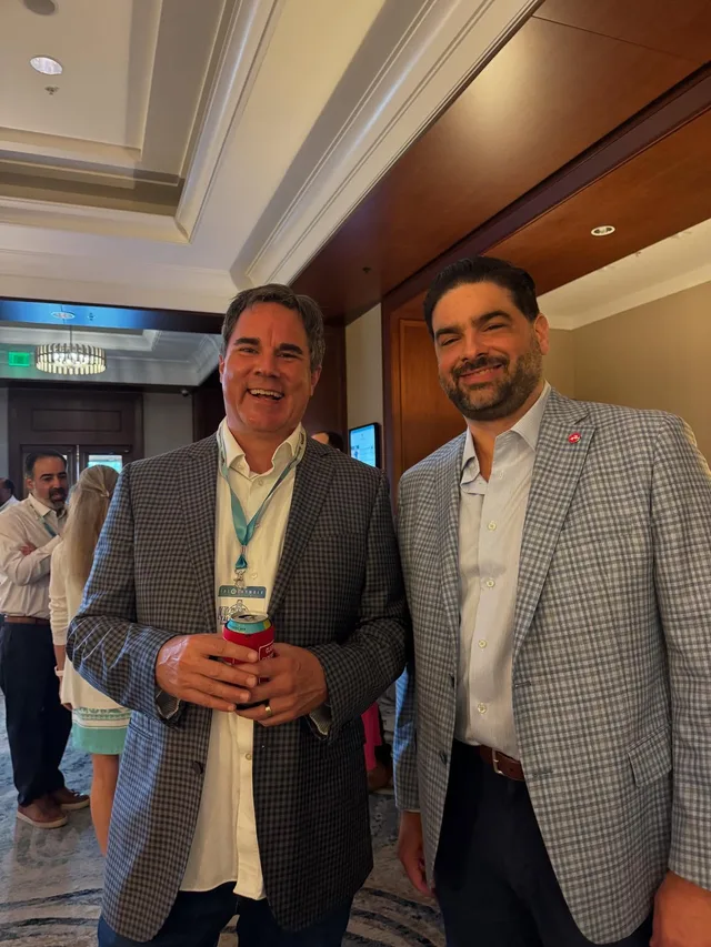 Eddie Gonzalez Loumiet at a Tallahassee Chamber of Commerce networking event