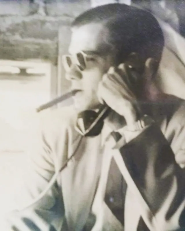 A photo of Eddie Gonzalez Loumiet as a young man, early in life in Florida
