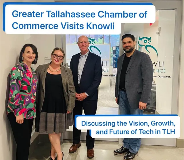 Eddie Gonzalez Loumiet representing the Tallahassee Chamber of Commerce at a Knowli event